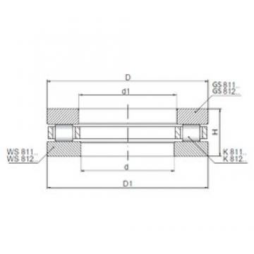 ISO 81228 thrust roller bearings