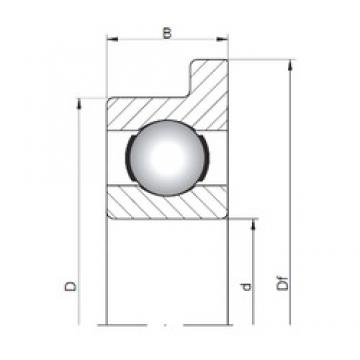 ISO FL617/4 deep groove ball bearings