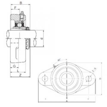 ISO UKFL211 bearing units