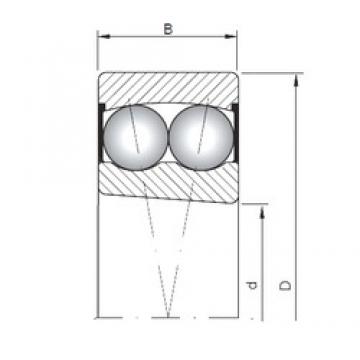 ISO 2208K-2RS self aligning ball bearings