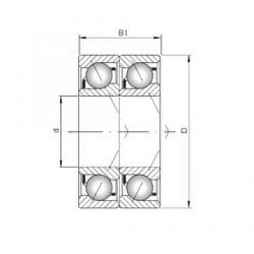 ISO 7213 BDT angular contact ball bearings
