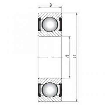 ISO 61914 ZZ deep groove ball bearings