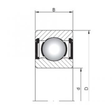 ISO 617/8 ZZ deep groove ball bearings
