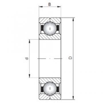 ISO Q340 angular contact ball bearings