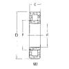 FBJ NU1009 cylindrical roller bearings #2 small image