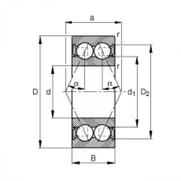 FAG 3001-B-2RSR-TVH angular contact ball bearings #2 image