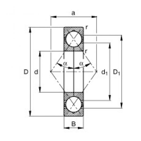FAG QJ313-MPA angular contact ball bearings #2 image