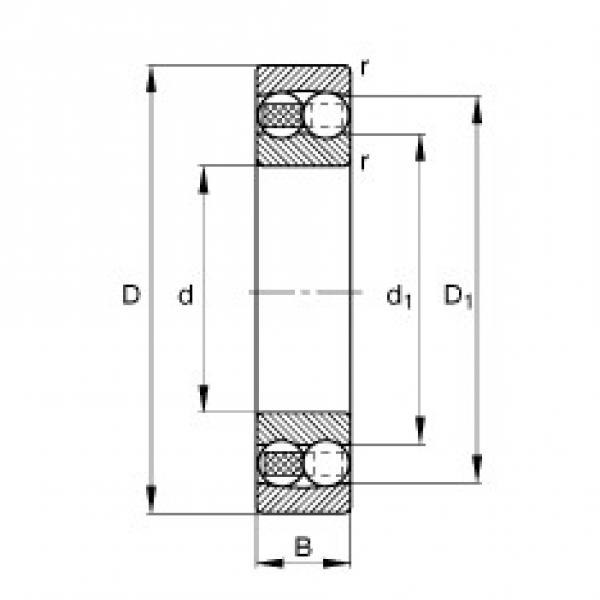 FAG 1203-TVH self aligning ball bearings #2 image