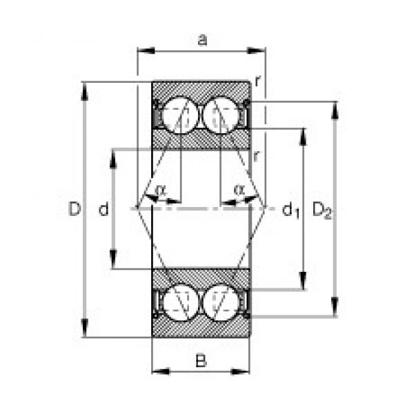 FAG 30/5-B-2Z-TVH angular contact ball bearings #2 image