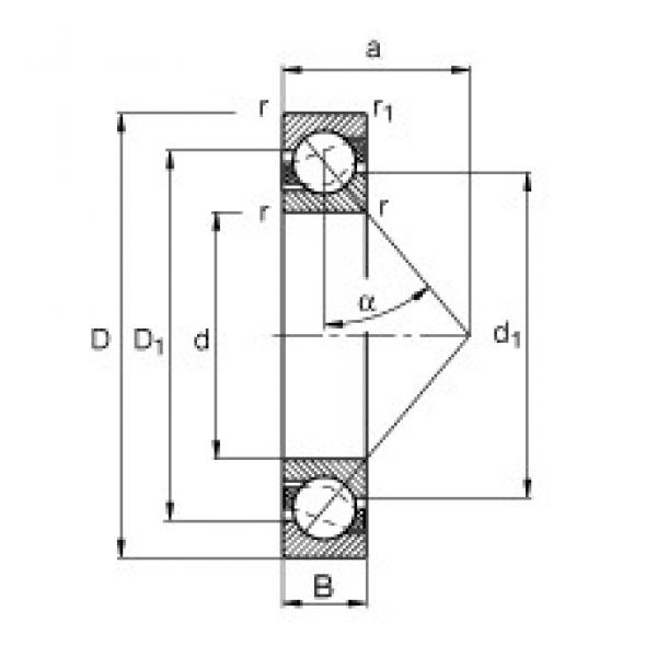 FAG 7201-B-JP angular contact ball bearings #2 image