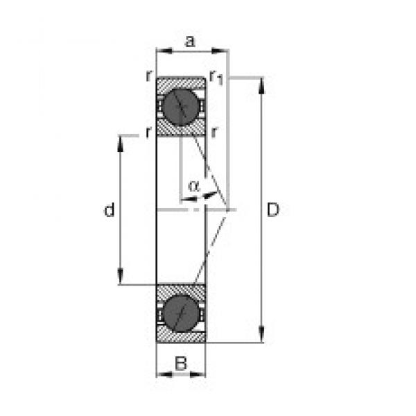 FAG HCB7017-E-T-P4S angular contact ball bearings #2 image