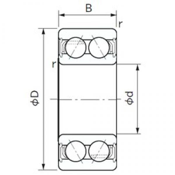 NACHI 5205-2NS angular contact ball bearings #3 image