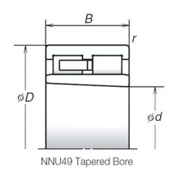 NSK NNU4934MBKR cylindrical roller bearings #2 image