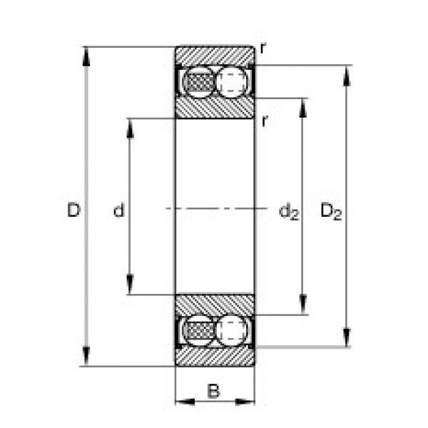 FAG 2207-2RS-TVH self aligning ball bearings #2 image
