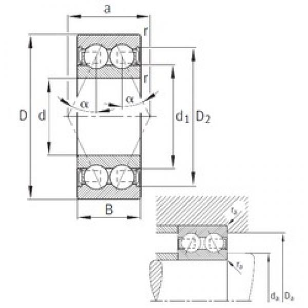 FAG 3211-B-2RSR-TVH angular contact ball bearings #2 image