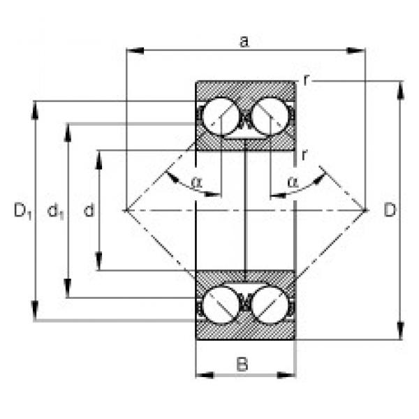 FAG 3311-DA-MA angular contact ball bearings #2 image