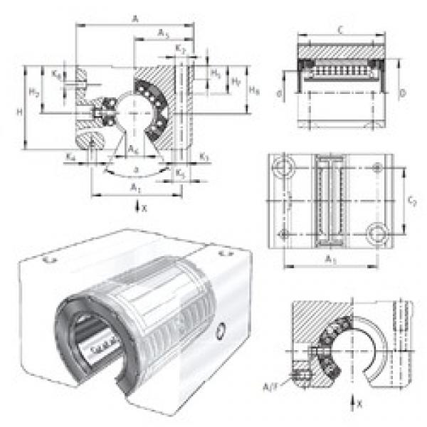 INA KGSNOS20-PP-AS linear bearings #3 image
