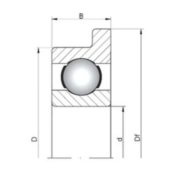 ISO FL617/4 deep groove ball bearings #3 image