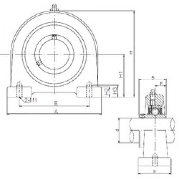 ISO UCPA203 bearing units #3 image