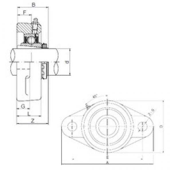 ISO UKFL205 bearing units #3 image