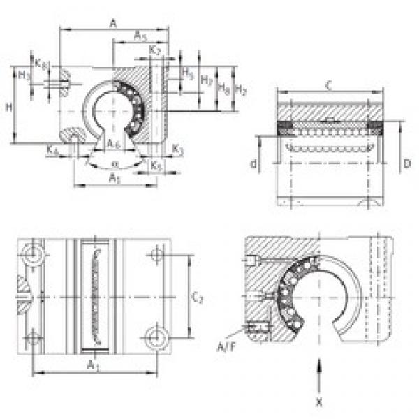 INA KGNOS 30 C-PP-AS linear bearings #3 image