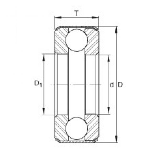 INA D1 thrust ball bearings #3 image