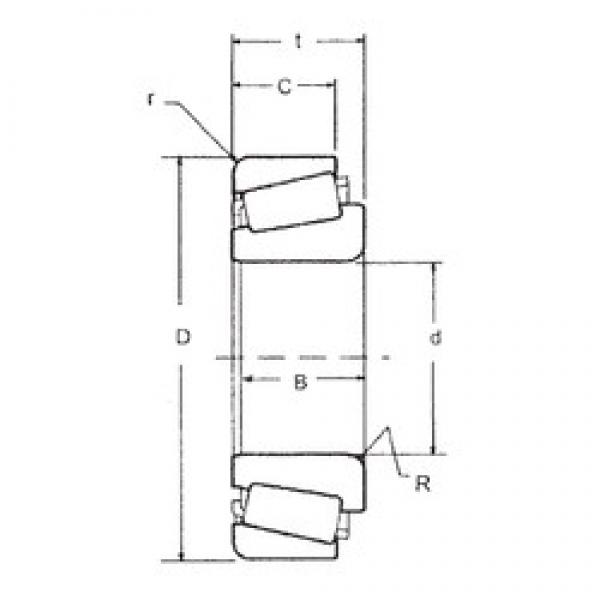 FBJ M86643/M86610 tapered roller bearings #2 image