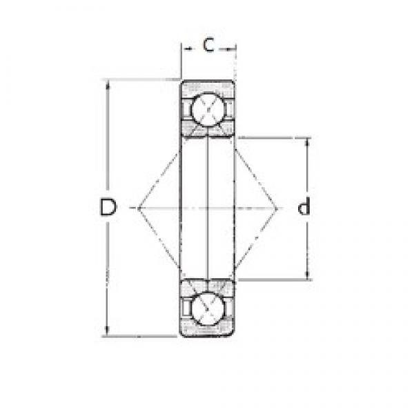 FBJ QJ209 angular contact ball bearings #2 image