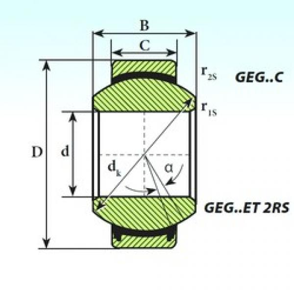 ISB GEG 240 ET 2RS plain bearings #3 image