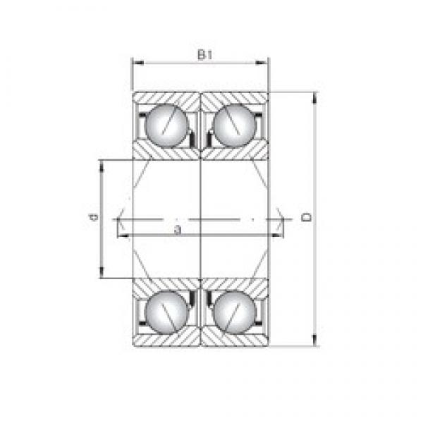ISO 7003 CDB angular contact ball bearings #3 image