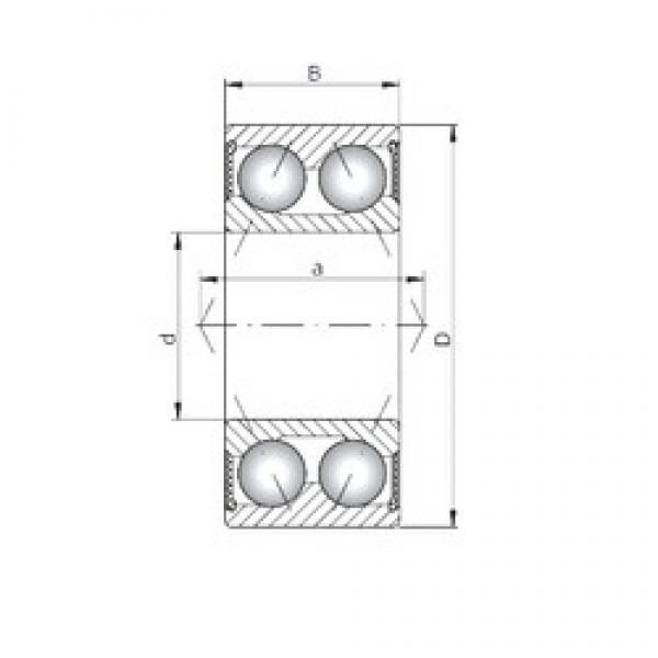 ISO 3311-2RS angular contact ball bearings #3 image