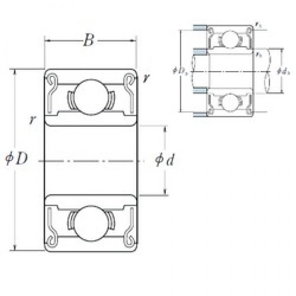 ISO R155ZZ deep groove ball bearings #3 image