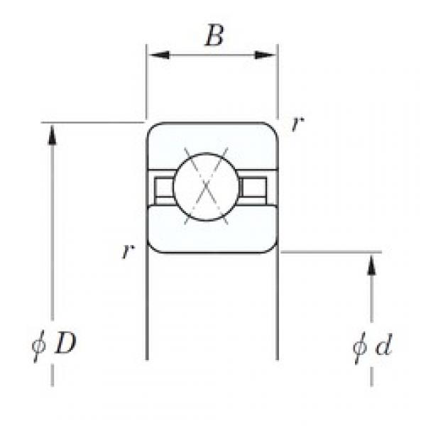 KOYO KFX042 angular contact ball bearings #2 image