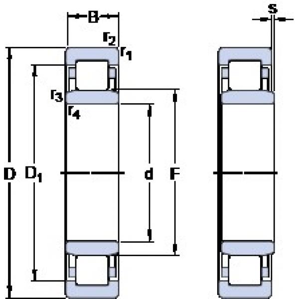 SKF NU 1013 ECP/C3VL0241 cylindrical roller bearings #2 image