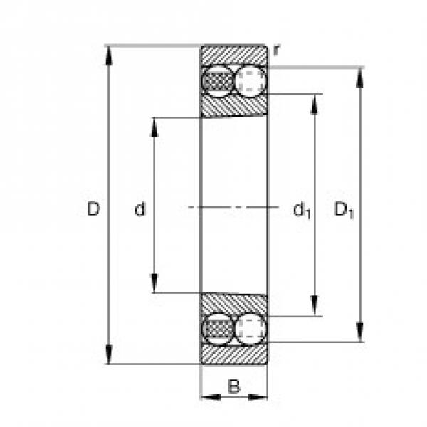 FAG 1206-K-TVH-C3 self aligning ball bearings #2 image