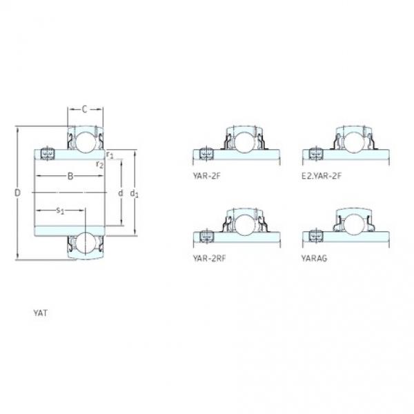 SKF YARAG208 deep groove ball bearings #2 image